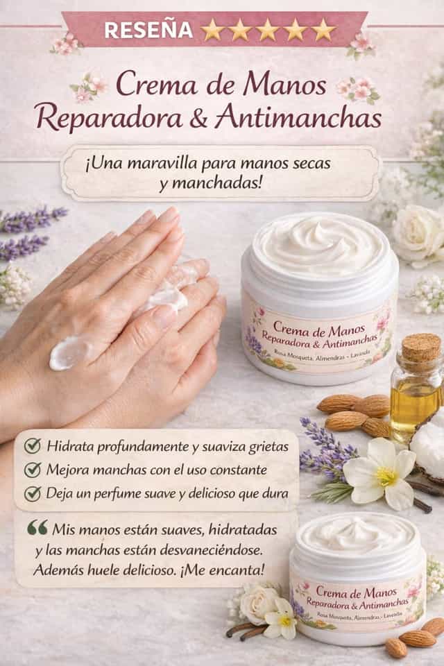 Crema antimanchas para manos