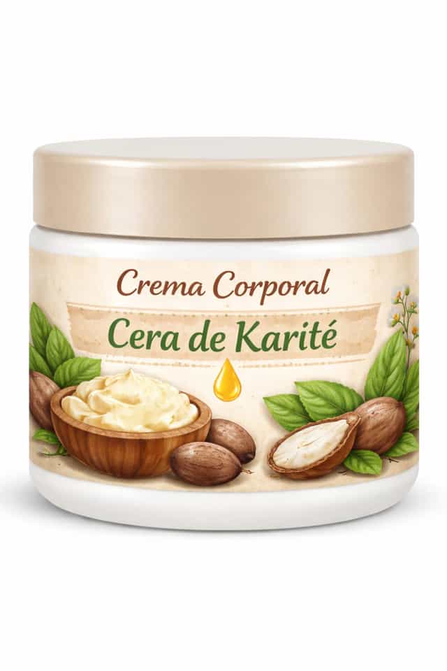Crema corporal de cera de karité